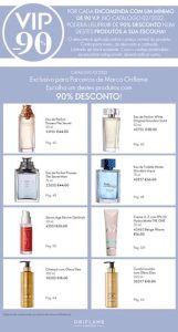 Campanha exclusiva Parceiros de marca oriflame VIP 90%