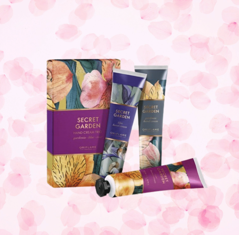 Trio de creme de mãos Oriflame Secret Garden