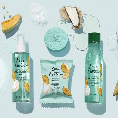 LOVE NATURE ÁGUA DE COCO E MELÃO oriflame