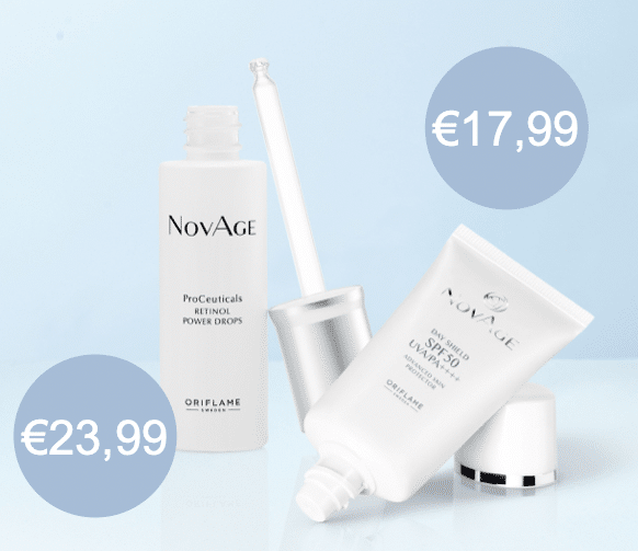 Destaques do catálogo Oriflame 8/2022 2 Concentrado Retinol Power Drops ProCeuticals novage