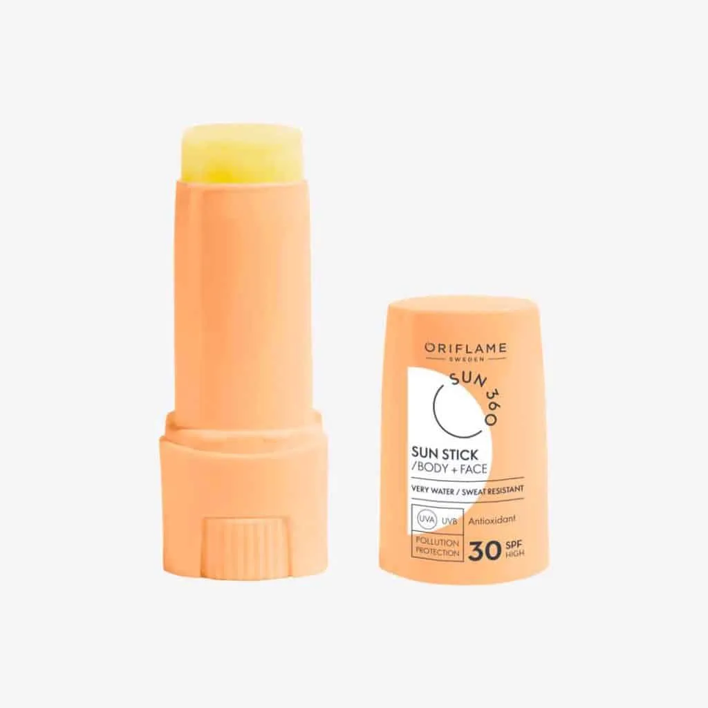 Linha Proteção Solar da Oriflame: SUN 360 6 Stick Protecao Elevada FPS 30 para Rosto Corpo Sun 360 2